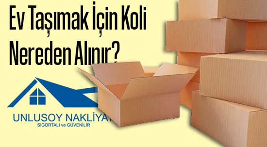 Ev taşımak için koli nereden alınır